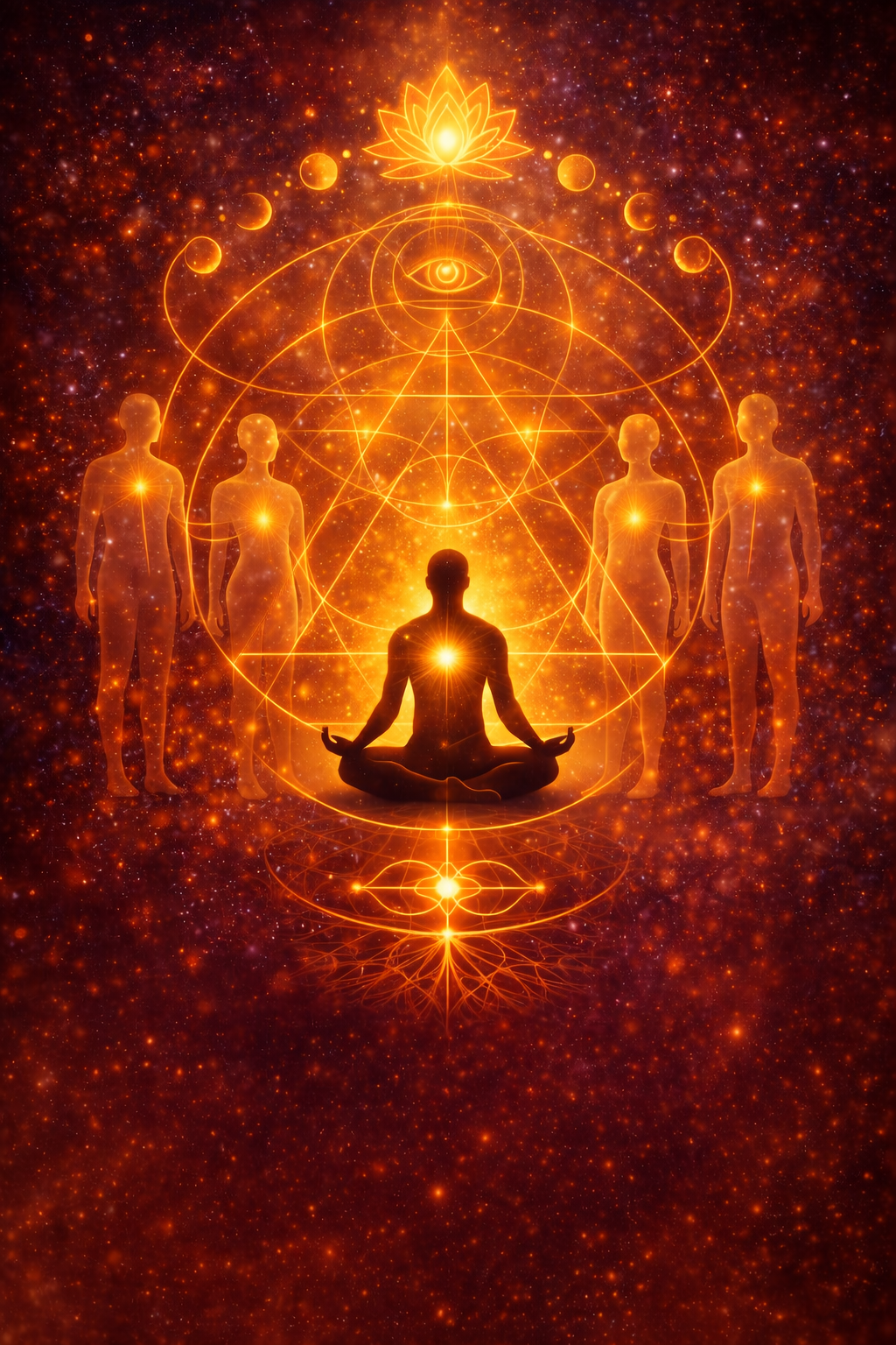 Family constellation group session with collective field healing and guided facilitation