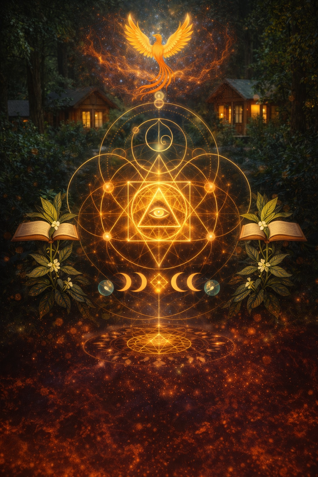 Phoenix Awakening weekend retreat with plant medicine ceremony and family constellations