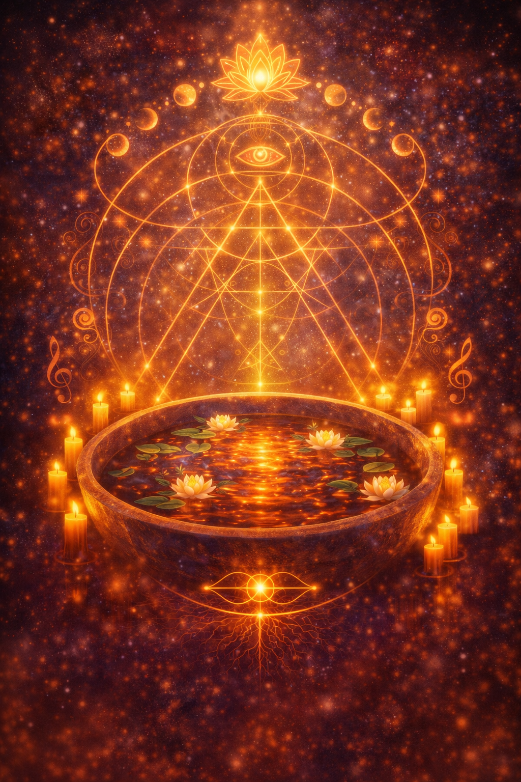 Guided somatic immersion ritual bath with plant medicine for deep somatic release